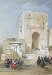 Das Tor der Gerechtigkeit, Eingang zur Alhambra, 1833